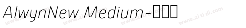 AlwynNew Medium字体转换